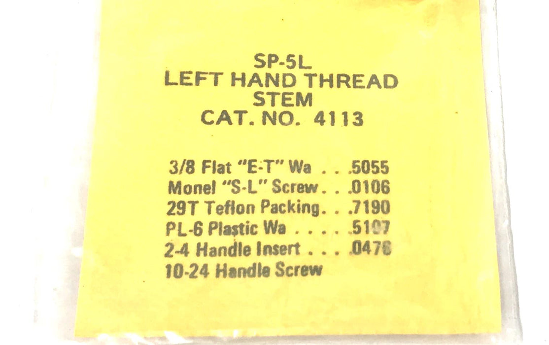Sexauer/Speakman LH Thread Stem 4113 (SP-5L) [Lot of 2] NOS
