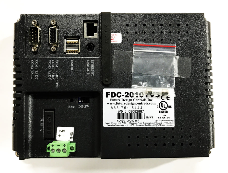 Future Design Controls Touch Display Panel  FDC-2010TV3 NOS
