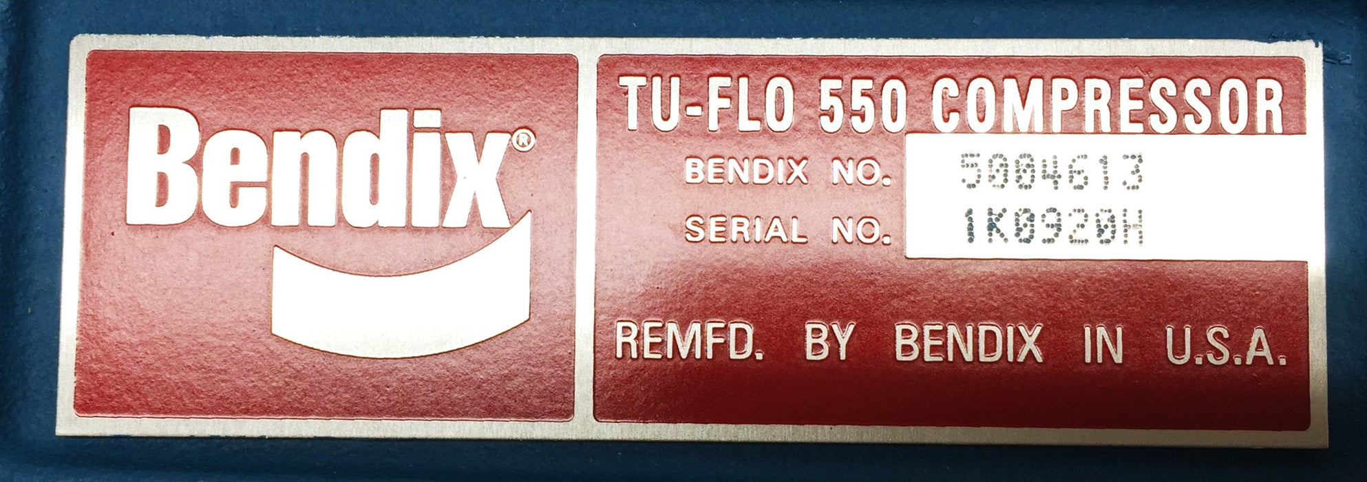Bendix TU-FLO 550 Air Brake Compressor 5004613 REMANUFACTURED
