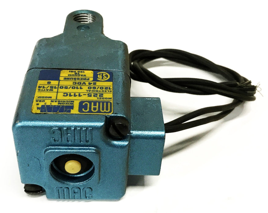 MAC Pneumatic Solenoid Valve 225-111C USED