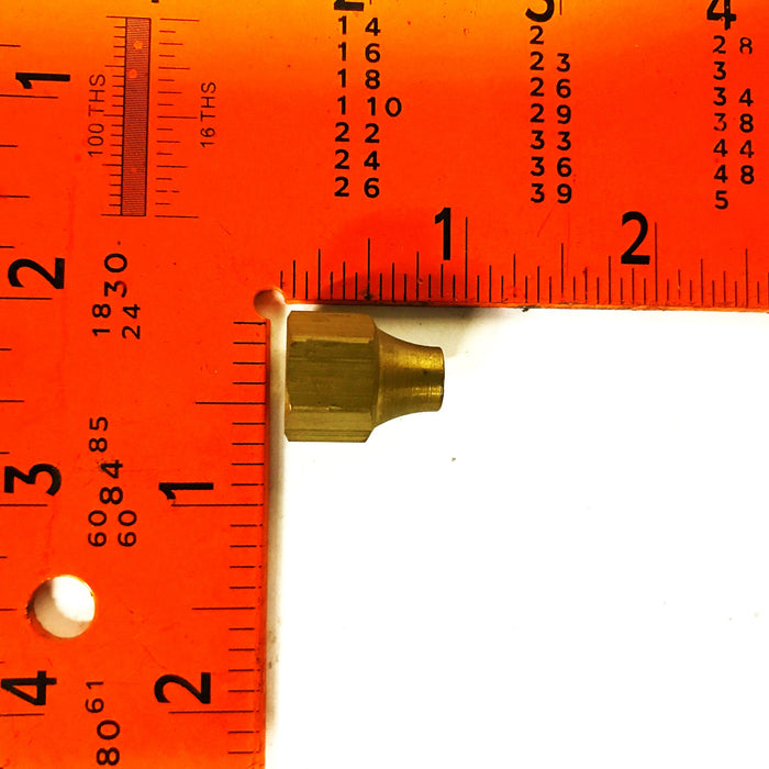 Unbranded Brass Compression Fitting Long Nut [Lot of 13] NOS