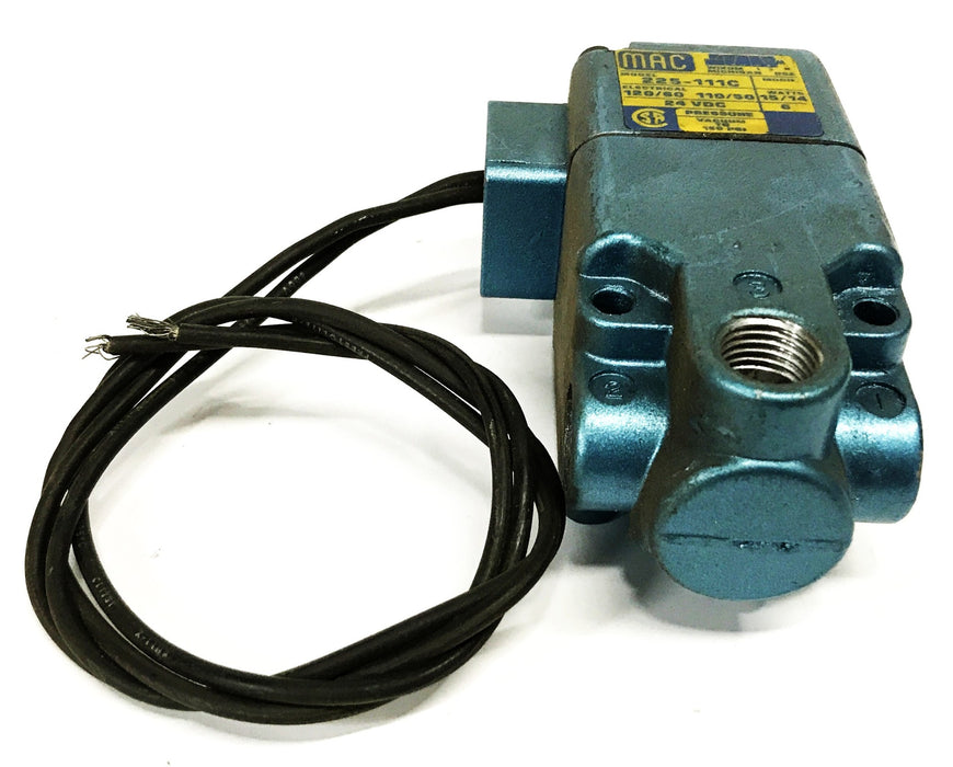 MAC Pneumatic Solenoid Valve 225-111C USED