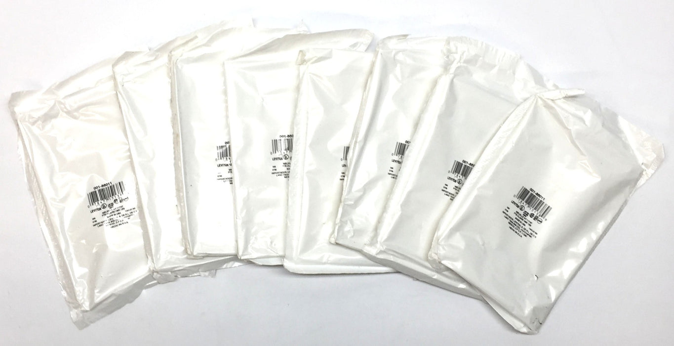 Leviton 3-Gang Toggle Switch Cover Wall Plate 001-86011 [Lot of 8] NOS