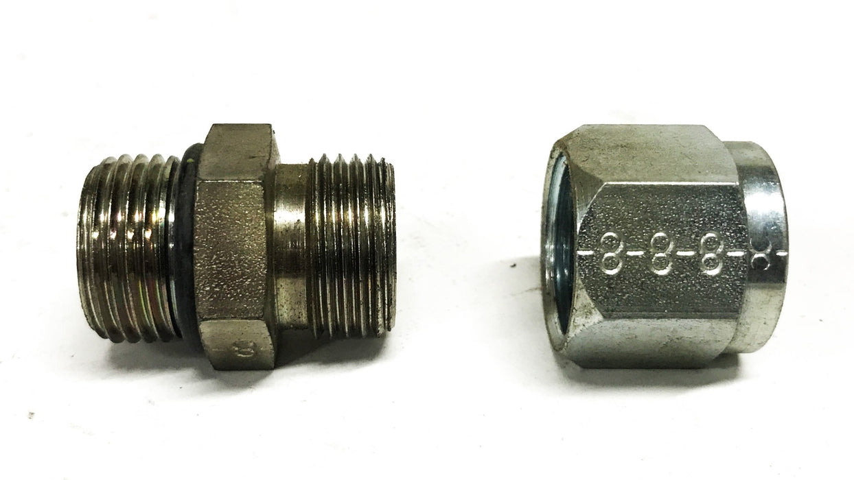 Lenz 7/8 inch x 1/2 inch Straight Compression Fitting [Lot of 3] NOS