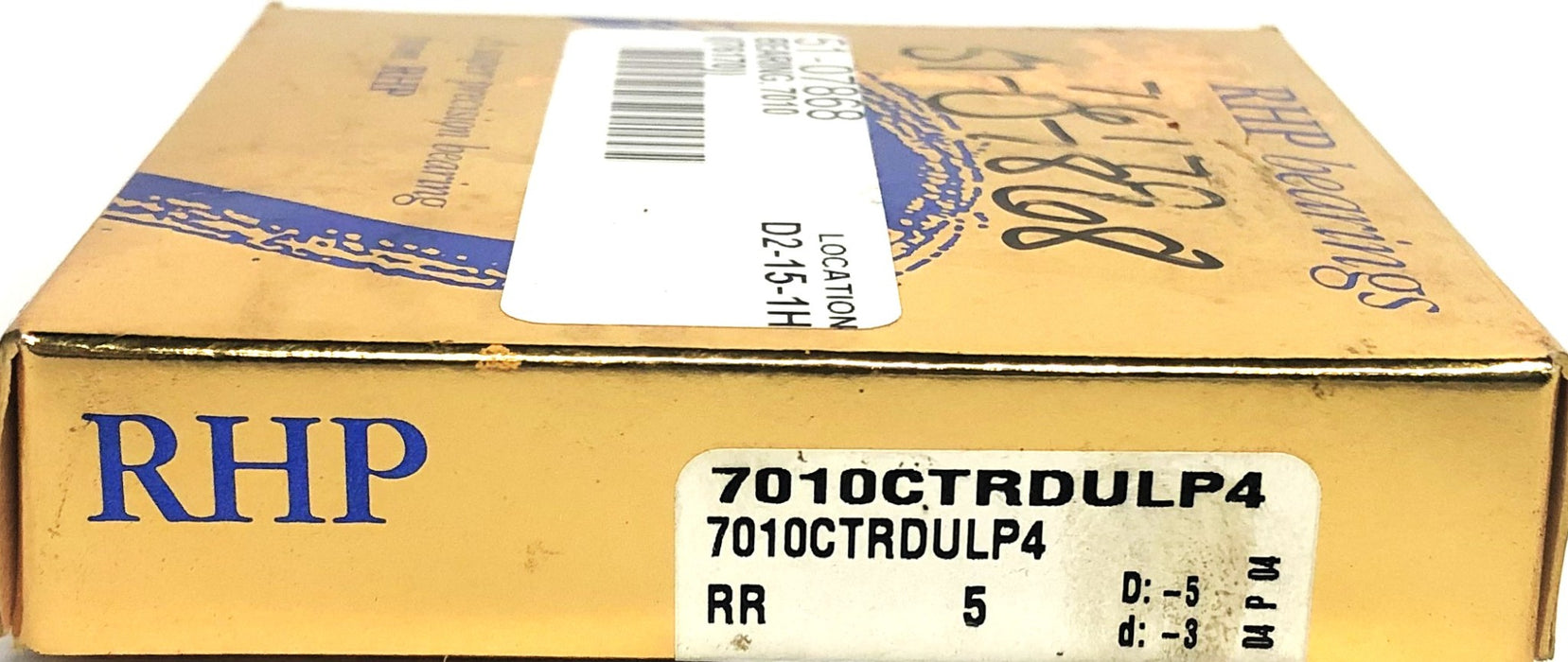 RHP Precision Spindle Bearing 7010CTRDULP4 NOS