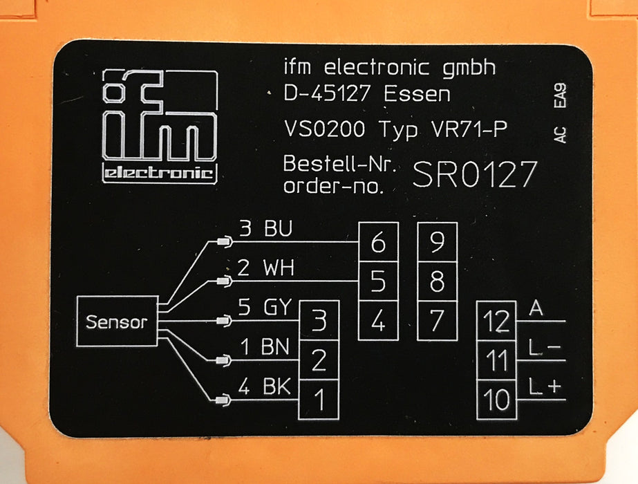 IFM Efector300 Control Monitor SR0127 NOS