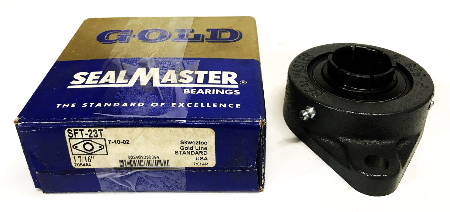 Seal Master 2-Bolt Flange Mount Bearing SFT-23T NOS