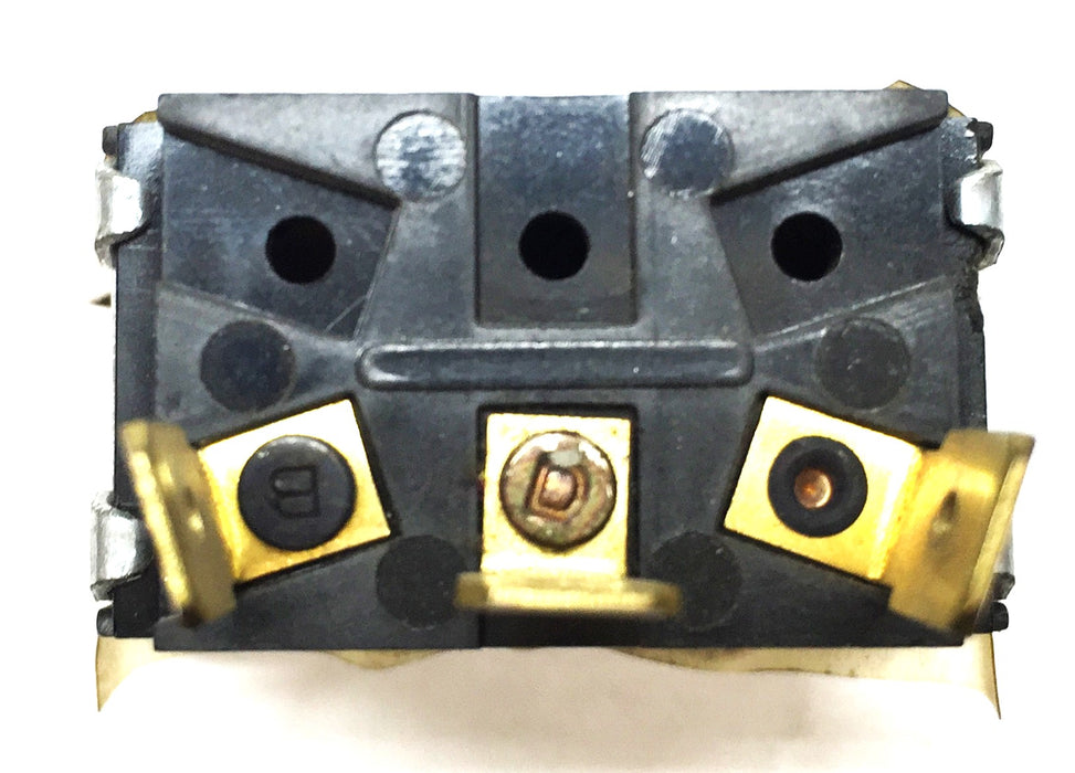 Carling Black/Chrome Switch 3-Position Rocker Switch R379 NOS