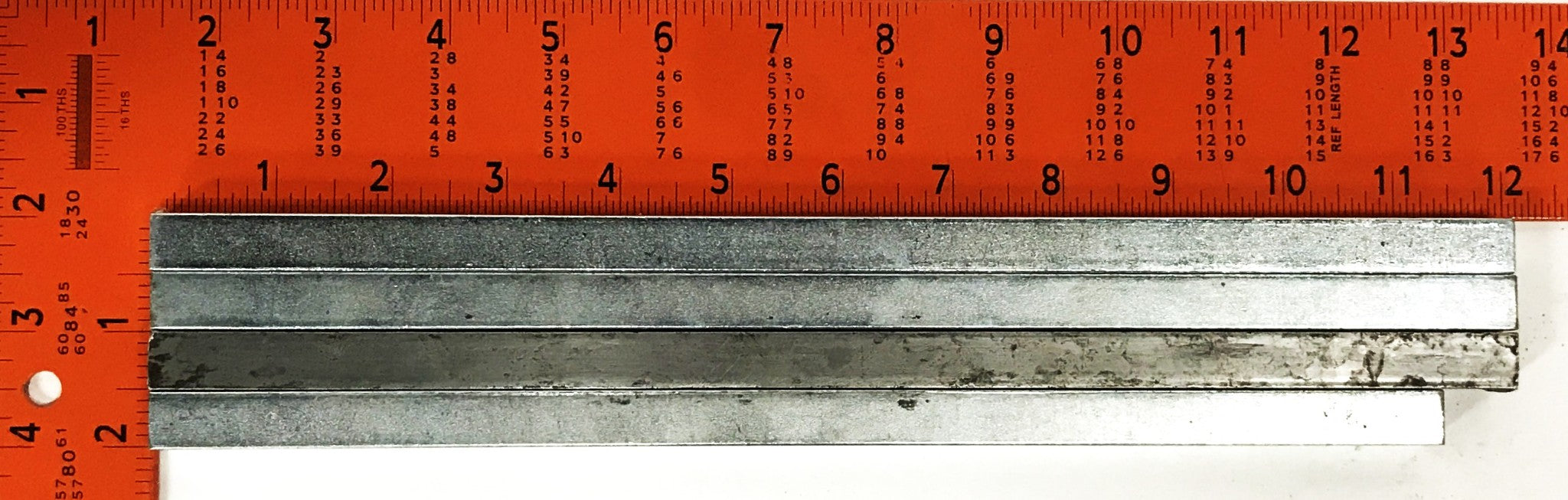 Key Stock Steel Rods 1/2 inch x 1/2 inch x 11-12 inches [Lot of 4] NOS