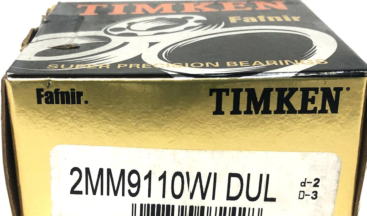 Fafnir/Timken 2 Piece Set Precision Bearing 2MM9110WIDUL NOS