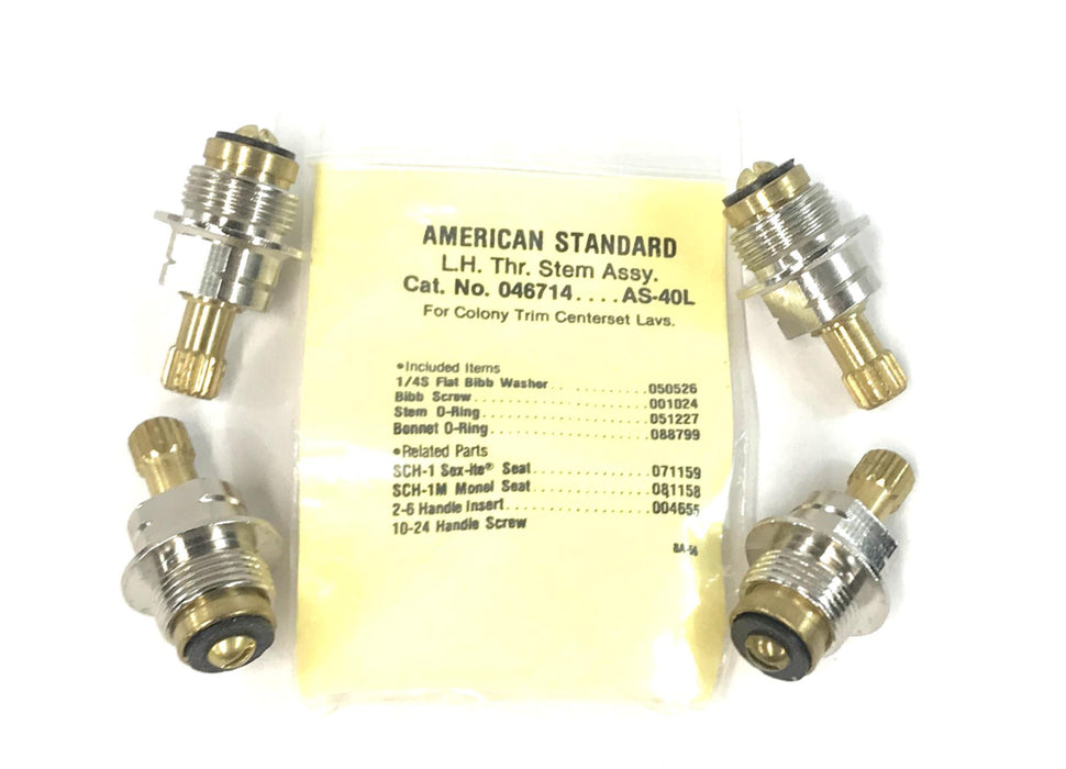 Sexauer/American Standard LH Thread Stem Unit 15302LF (AS-40L) [Lot of 4] NOS