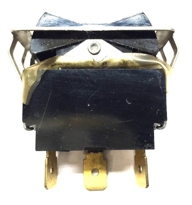 Carling Black/Chrome Switch 3-Position Rocker Switch R379 NOS