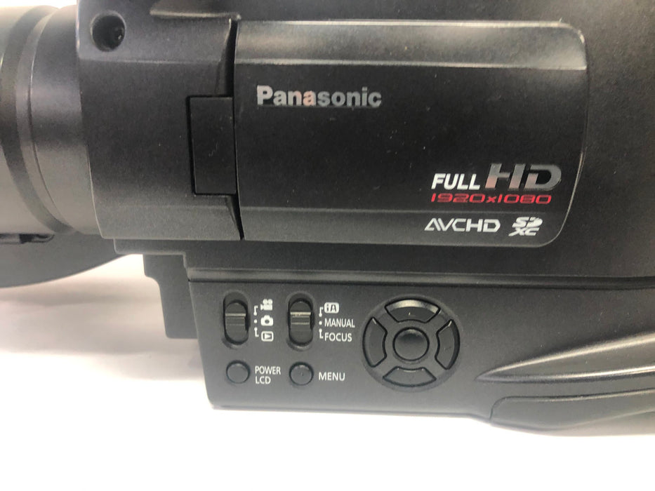 Panasonic AVCHD 23x 35.8mm Wide Lens Camcorder With Case 1920X1080 USED