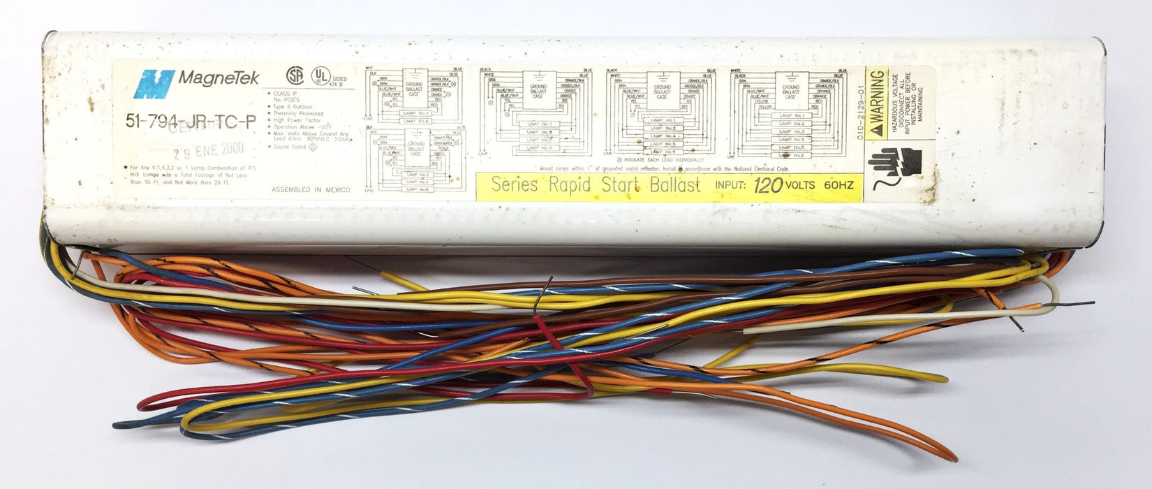 Magnetek 120V/60Hz Series Rapid Start Ballast 51-794-JR-TC-P (51794JRTCP) NOS