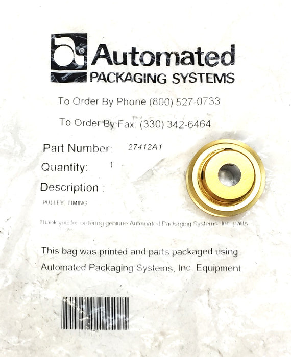 Automated Packaging Systems Timing Pulley 27412A1 (44MP) NOS