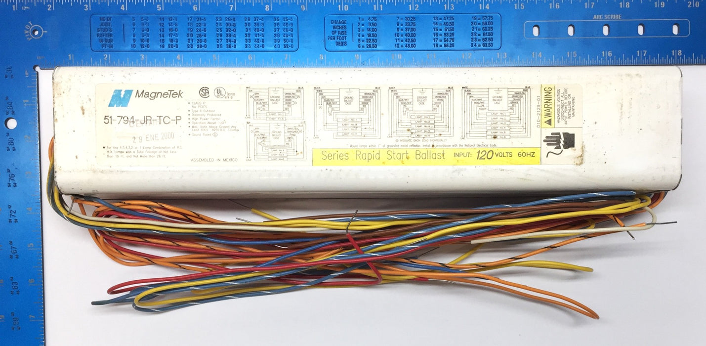 Magnetek 120V/60Hz Series Rapid Start Ballast 51-794-JR-TC-P (51794JRTCP) NOS