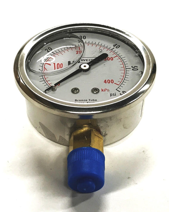 Weiss Instrument Liquid Filled Gauge LF251-060-4L [Lot of 2] NOS