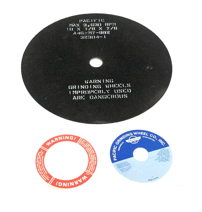 Pacific MAX 3630 RPM 10x1/8x7/8 Inch Grinding Wheel A4G-M7-BB2 (32304-1) NOS