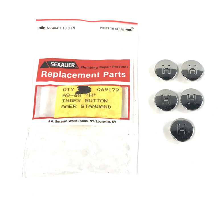 Sexauer/American Standard 'H' Index Button AS-6H [Lot of 5] NOS