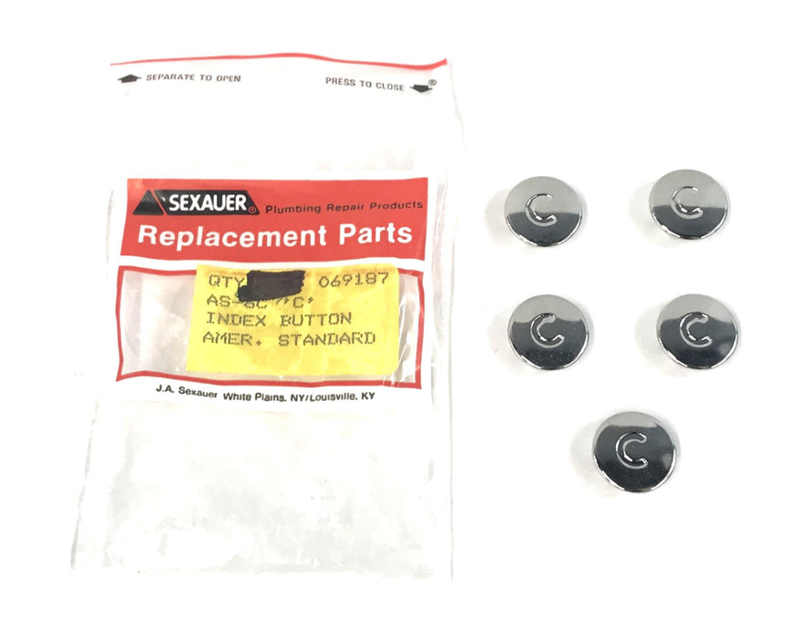 Sexauer/American Standard 'C' Index Button AS-6C [Lot of 5] NOS