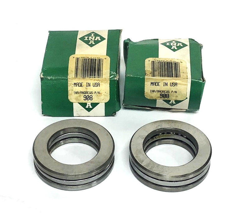 INA Thrust Bearing 908 [Lot of 2] NOS