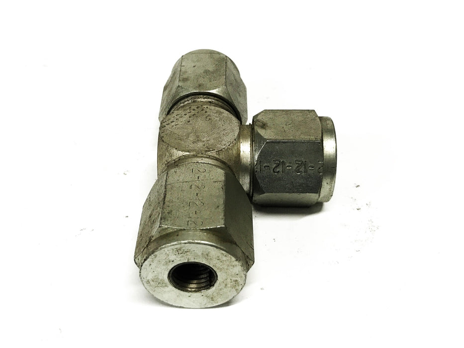 Unbranded 3/4 inch x 1/2 inch x 1/2 inch Union Reducer Tee NOS