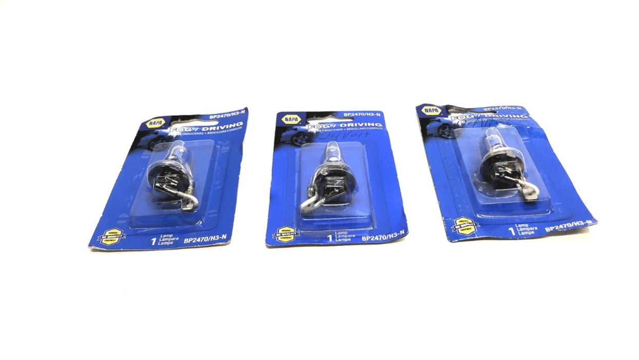 Napa 24V Fog/Driving Headlight Bulb BP2470/H3-N [Lot of 3] NOS