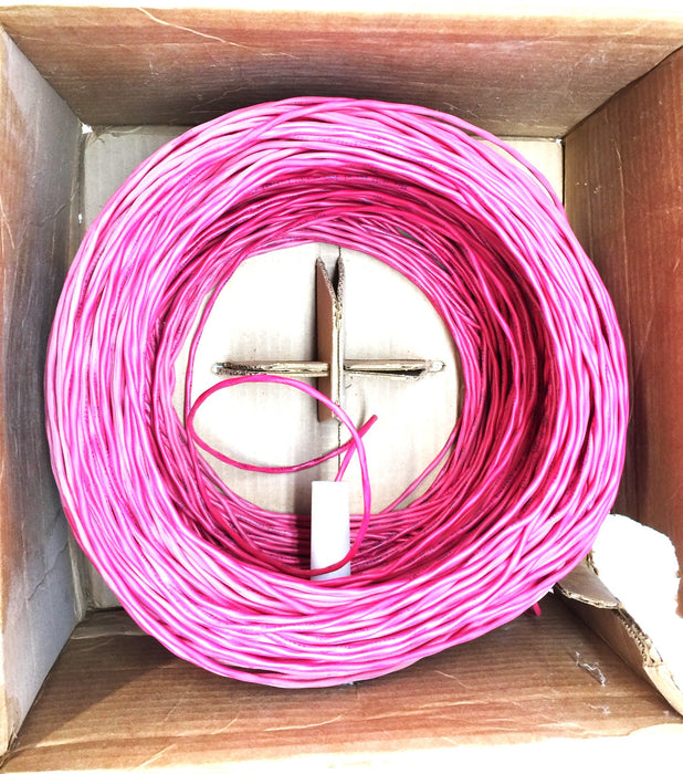 Carol 500' Plenum Fire Alarm RED Wire Cable 18/2C FPLP 18AWG E3602S.30.03 NOS