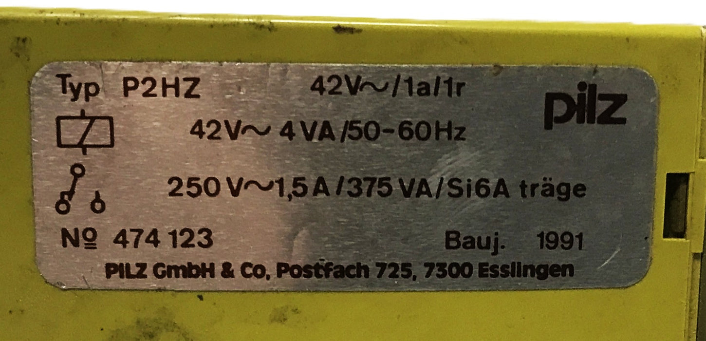 Pilz 42 volt Safety Relay P2HZ (17-791) USED