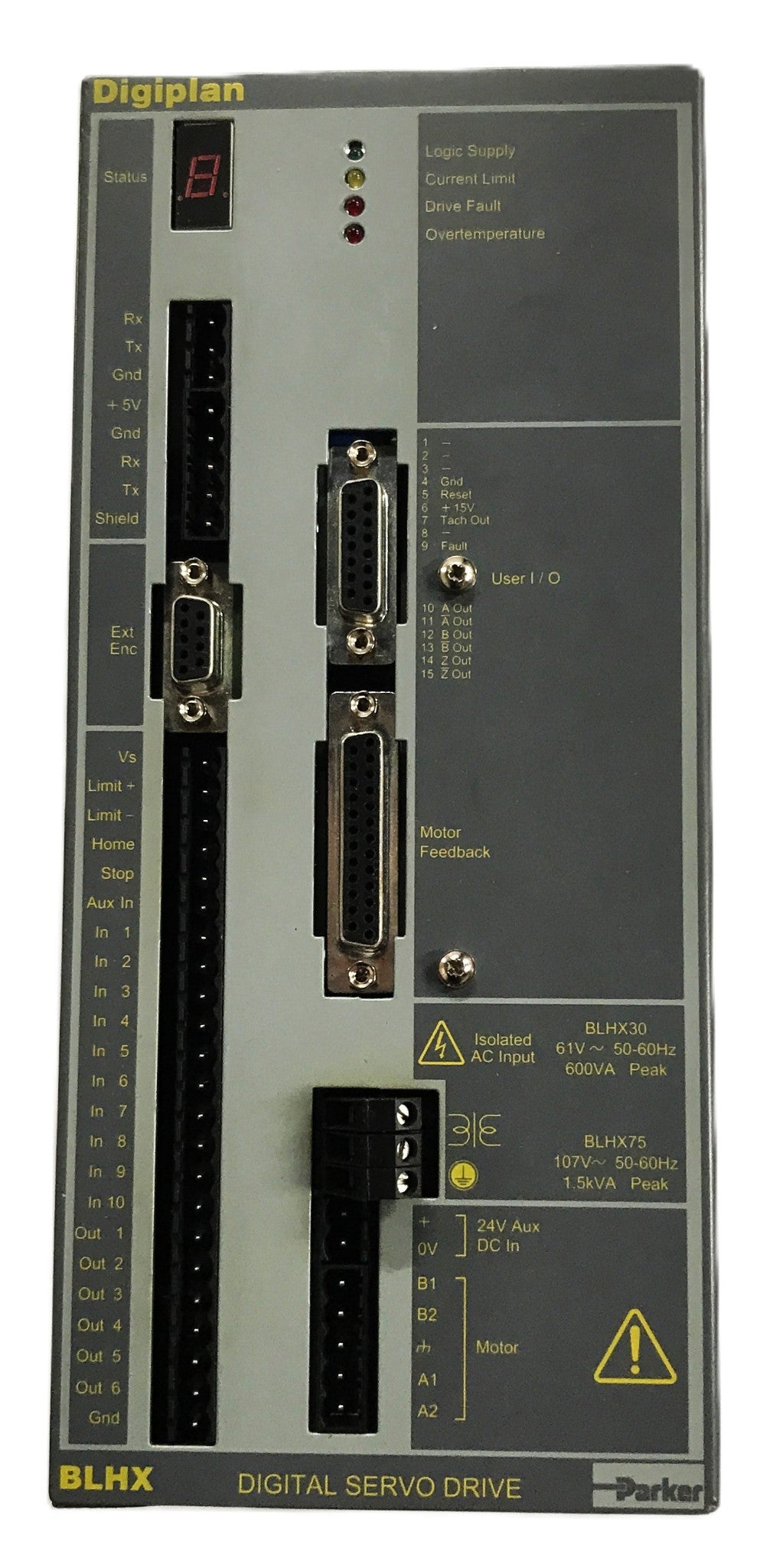 Servoaccionamiento digital Parker Digiplan BLHX75BP USADO ...