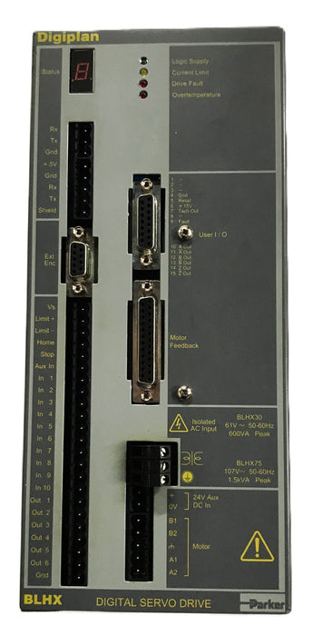Parker Digiplan Digital Servo Drive BLHX75BP USED