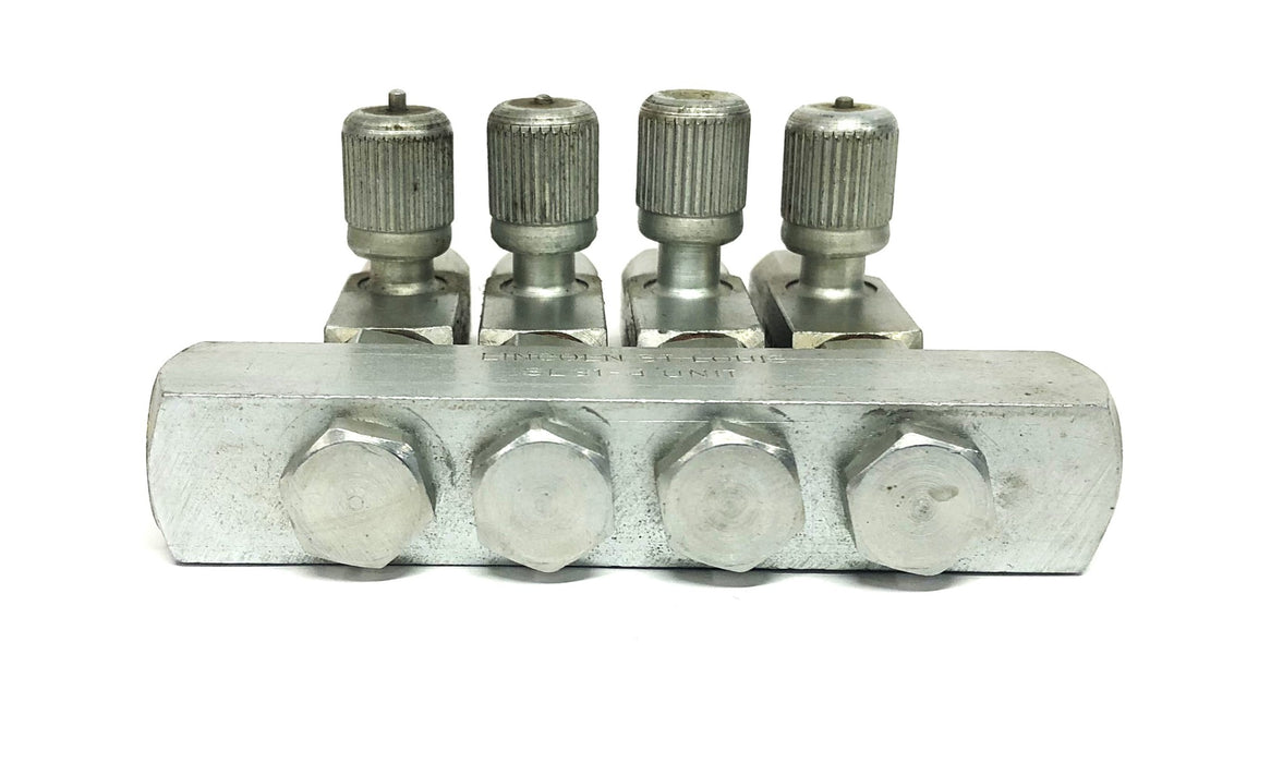 Lincoln SL31-4 Hydraulic Oil Injector Manifold Assembly 82196-4 USED