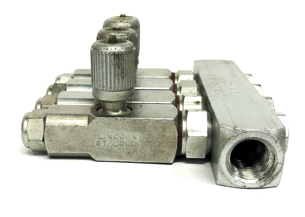 Lincoln SL31-4 Hydraulic Oil Injector Manifold Assembly 82196-4 USED