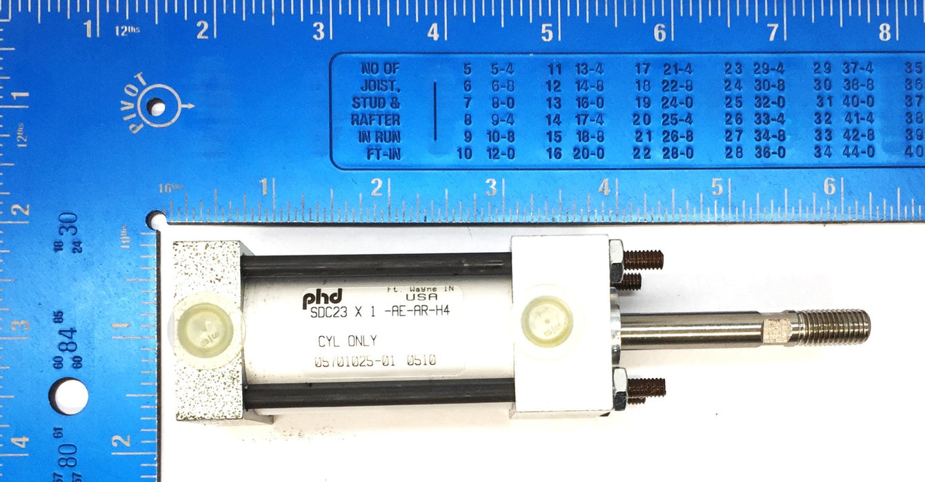 PHD Pneumatic Air Cylinder SDC23X1-AE-AR-H4 (05701025-01) NOS