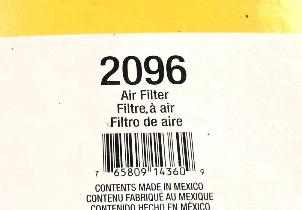 Napa Gold Round Air Filter 2096 NOS