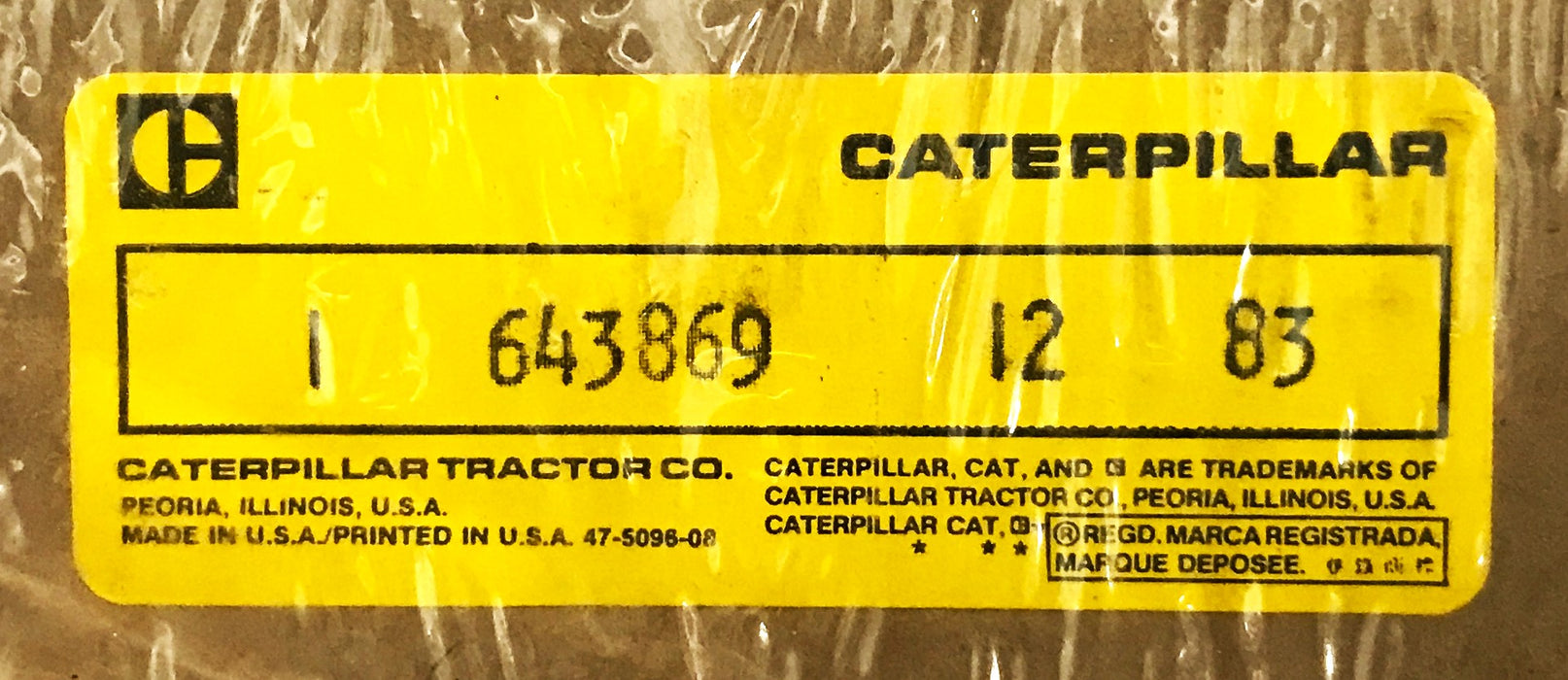 Caterpillar Forklift Transmission Gasket 643869 NOS