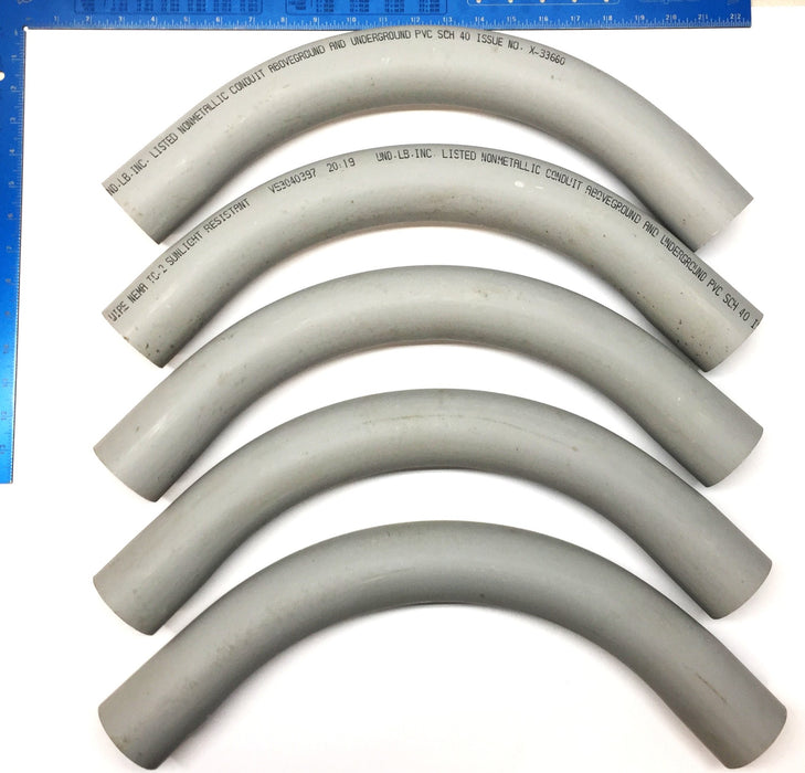 Cantex 2" I.D PVC Conduit Elbow 90-Degree SCH 40 V53040397 [Lot of 5] NOS