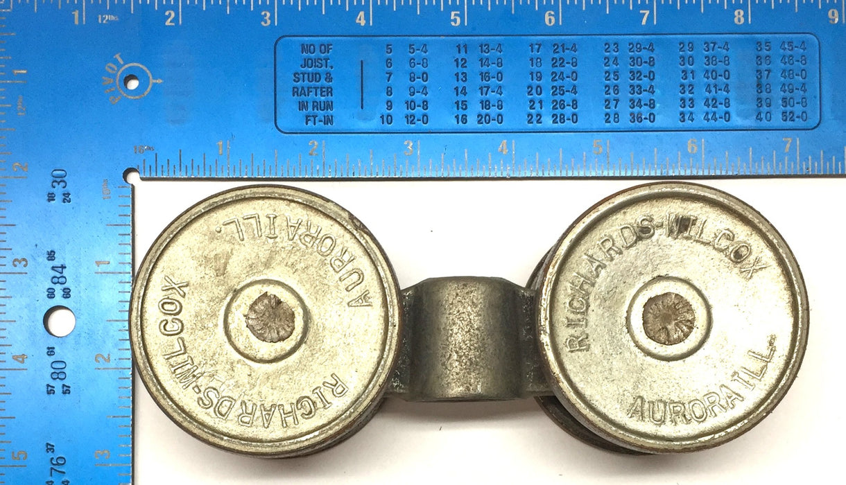 Richards-Wilcox Steel Barn Door Roller Set 47F (2pcs) USED
