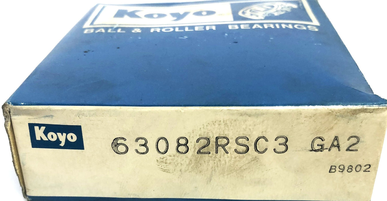 Koyo Ball Bearing 63082RSC3 NOS