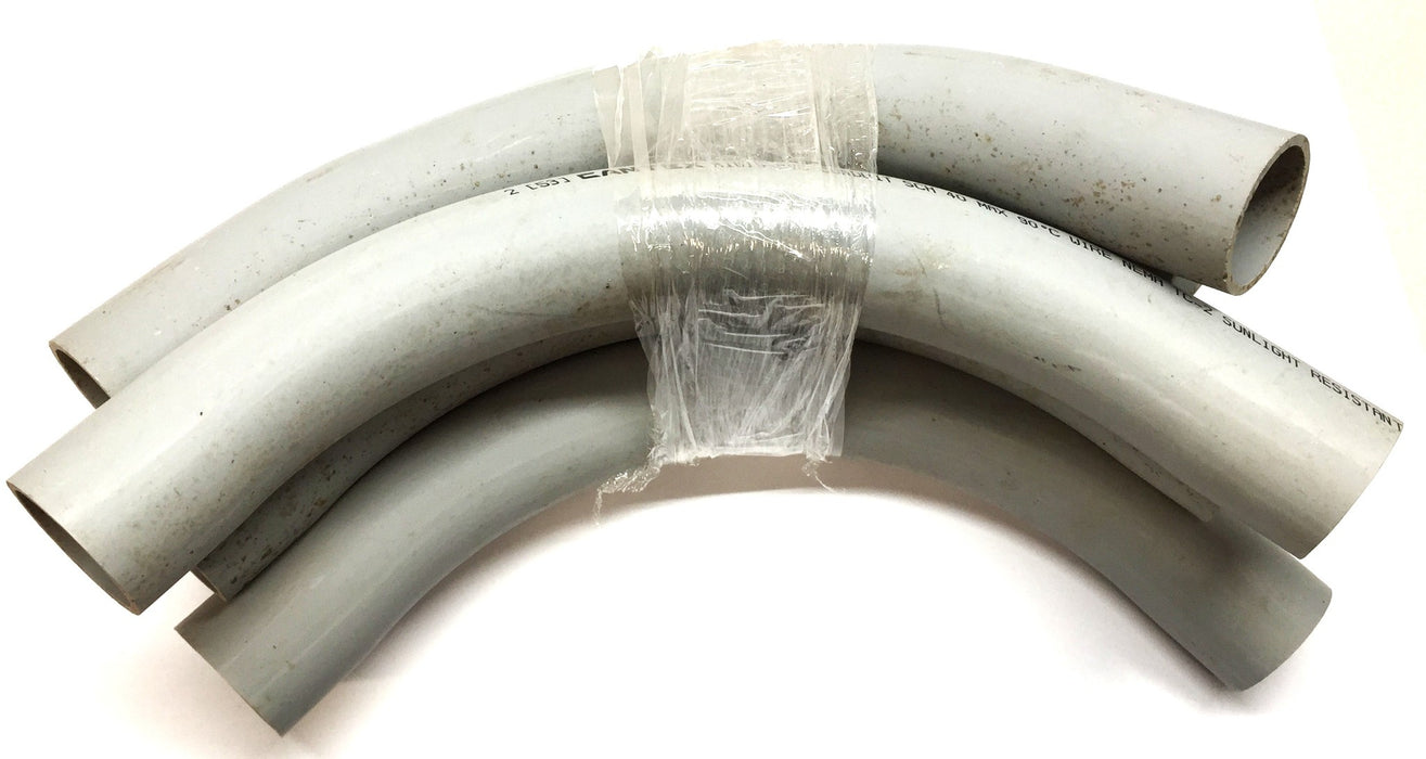 Cantex 2" I.D PVC Conduit Elbow 90-Degree SCH 40 V53040397 [Lot of 6] NOS