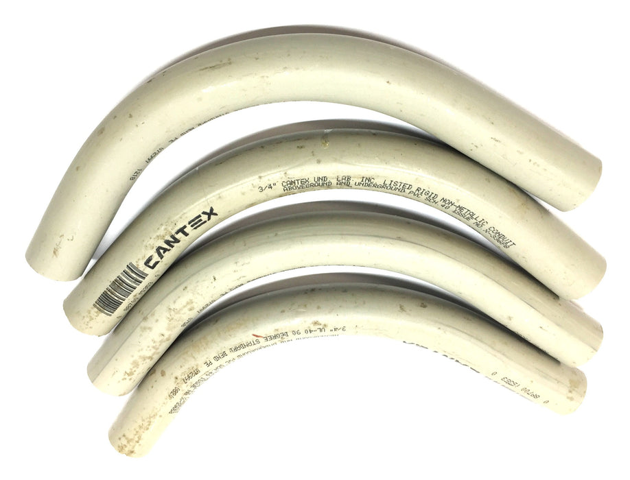 Cantex 3/4" UL-40 90-Degree Rigid Non-Metallic Conduit X-33658 [Lot of 4] NOS
