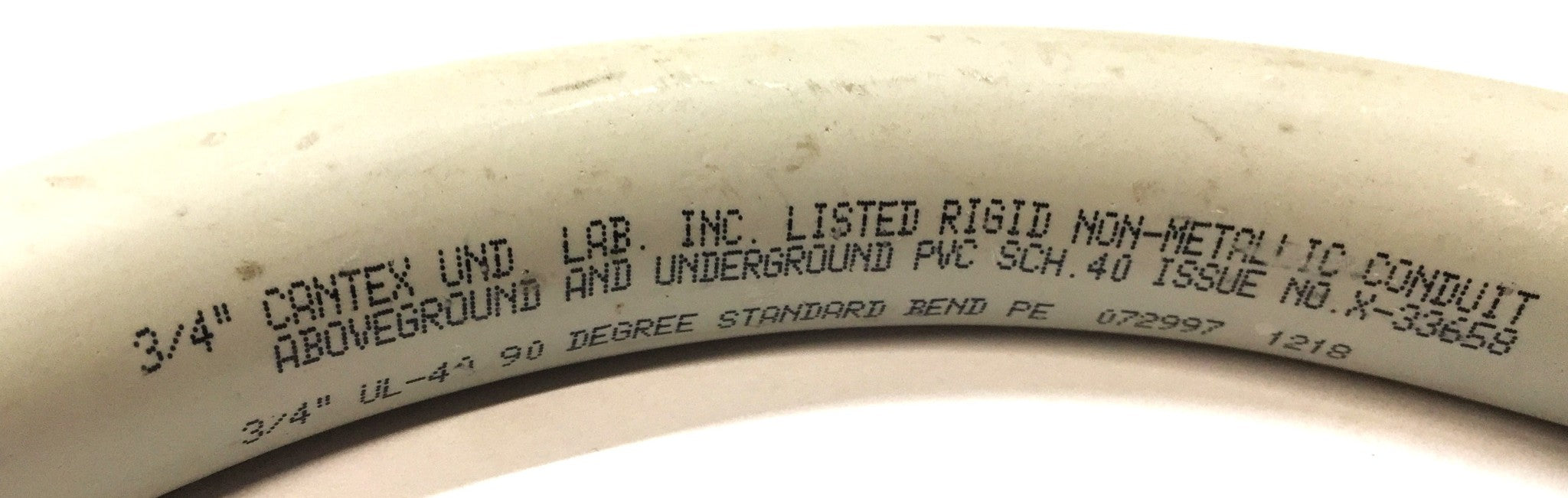 Cantex 3/4" UL-40 90-Degree Rigid Non-Metallic Conduit X-33658 [Lot of 4] NOS