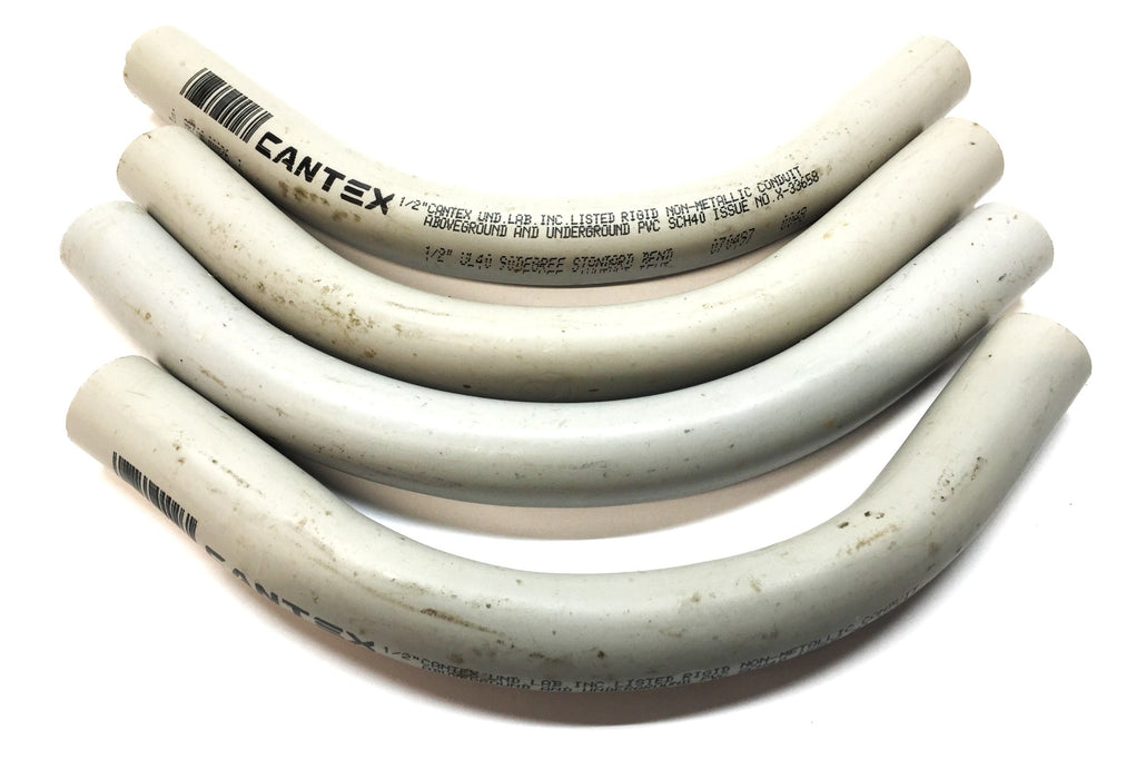 Cantex 1/2" UL-40 90-Degree Rigid Non-Metallic Conduit X-33658 [Lot of 4] NOS