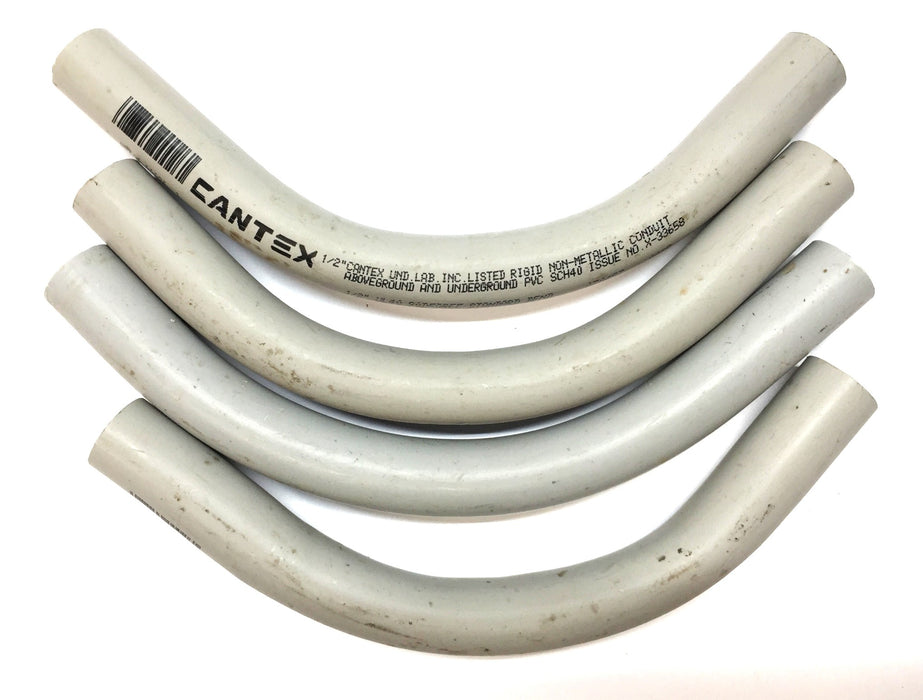 Cantex 1/2" UL-40 90-Degree Rigid Non-Metallic Conduit X-33658 [Lot of 4] NOS
