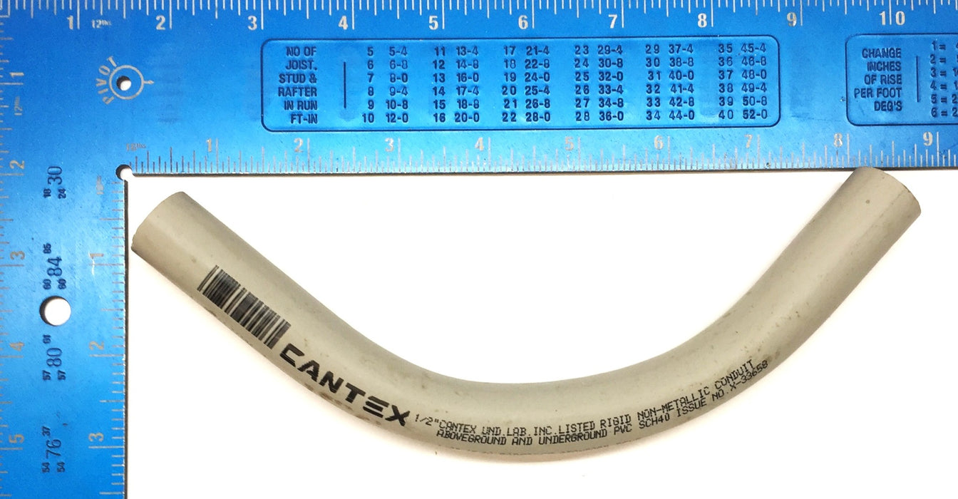 Cantex 1/2" UL-40 90-Degree Rigid Non-Metallic Conduit X-33658 [Lot of 4] NOS