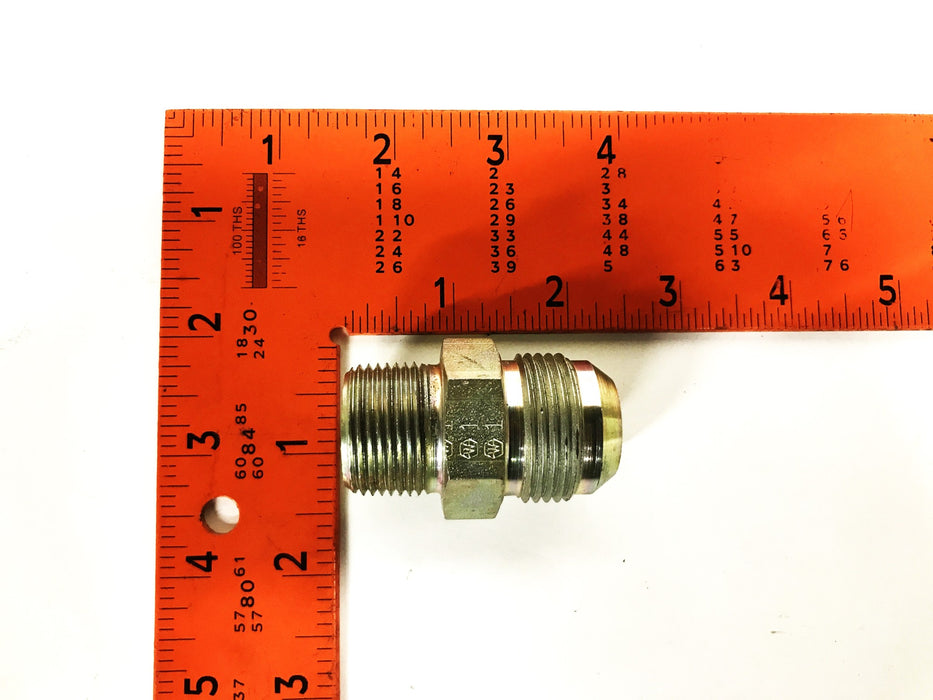 B & F Hydraulic Adapter 3/4 inch JIC x 7/8 inch Nipple [Lot of 3] NOS