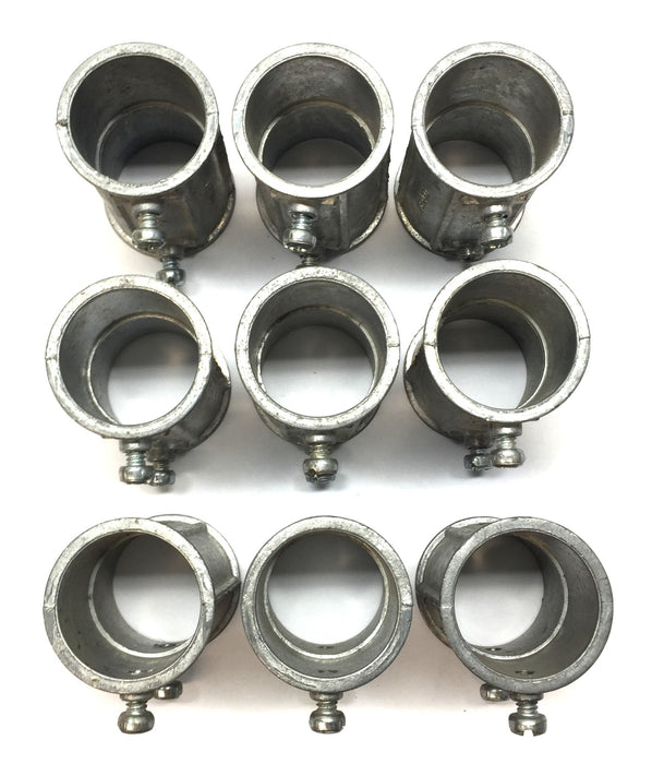 Steel City Set Screw (2) 1-1/4" Conduit Coupling Fitting TK-223 [Lot of 9] NOS