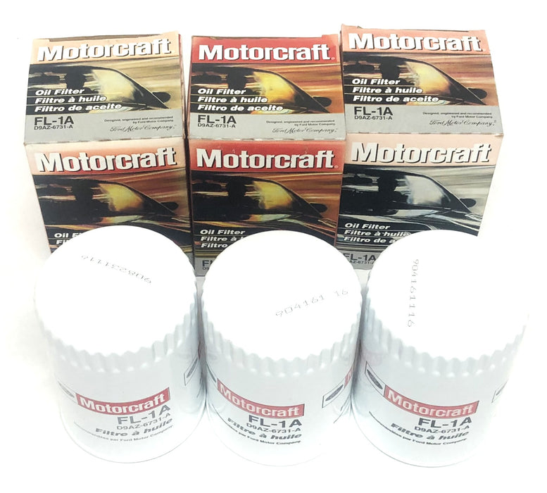 Ford Motorcraft Oil Filter FL-1A (D9AZ-6731-A) [Lot of 3] NOS