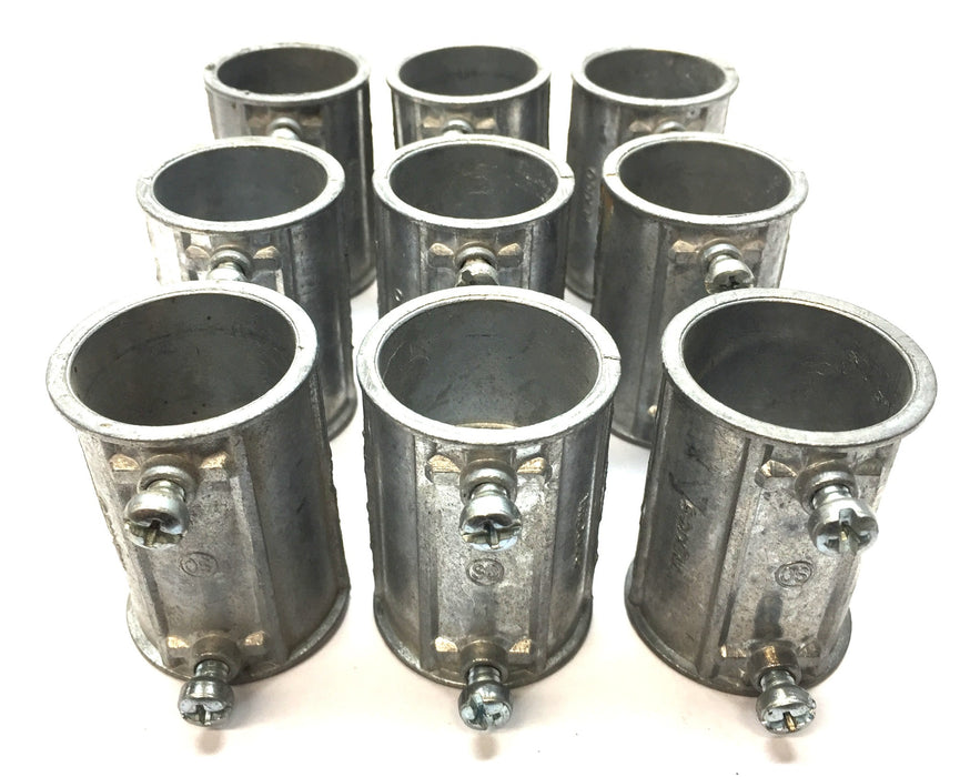 Steel City Set Screw (2) 1-1/4" Conduit Coupling Fitting TK-223 [Lot of 9] NOS