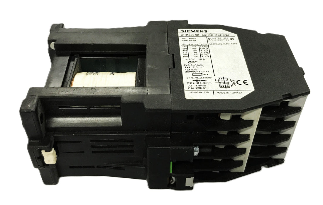 Siemens Control Relay 3TH4355-OB (55E) NOS